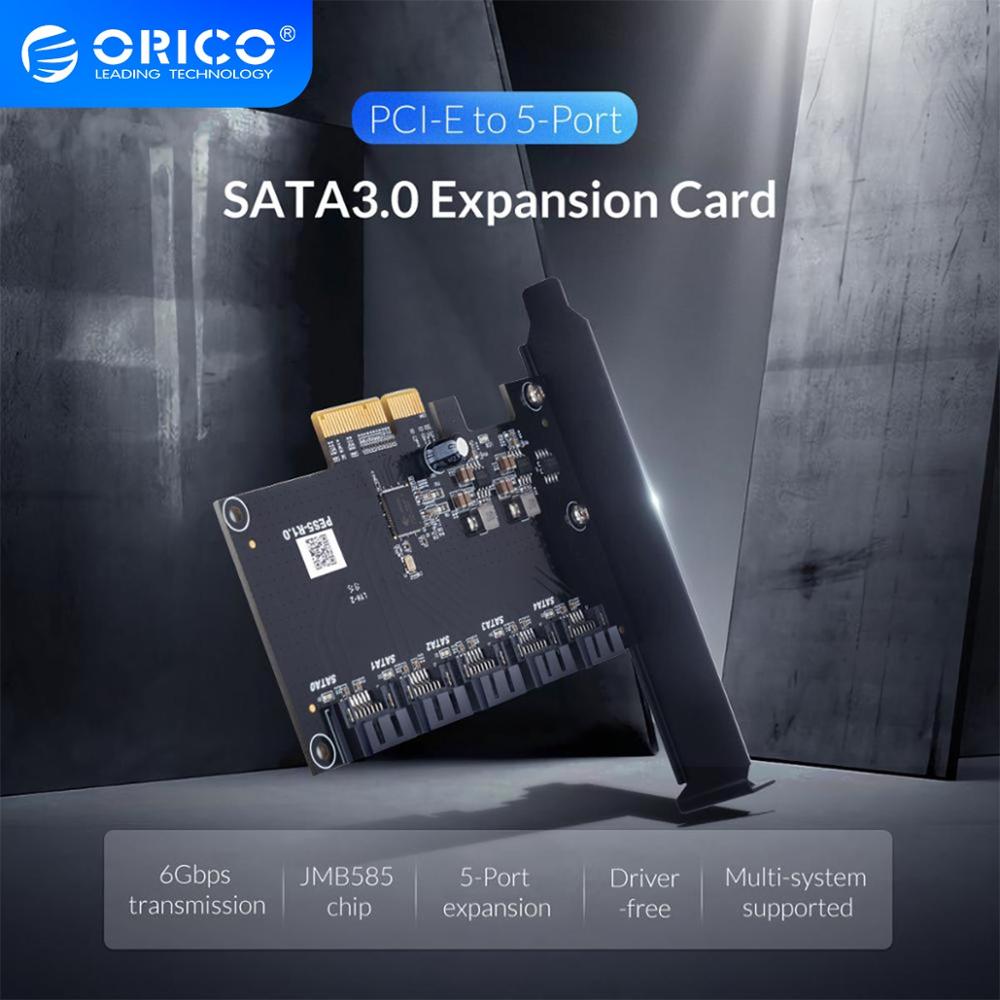 ORICO PCI-E to 5 Ʈ Ȯ ī, SATA  , ..
